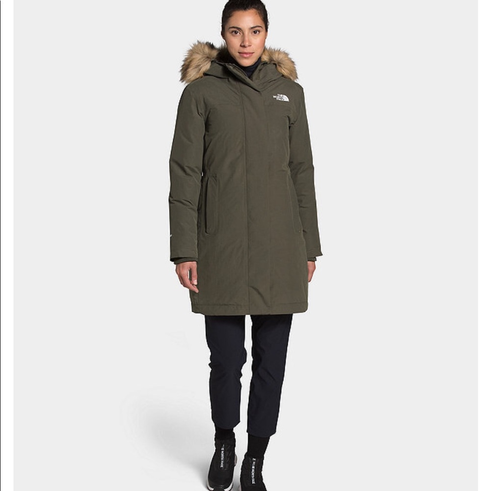 North Face Women’s Arctic Parka- Olive Green